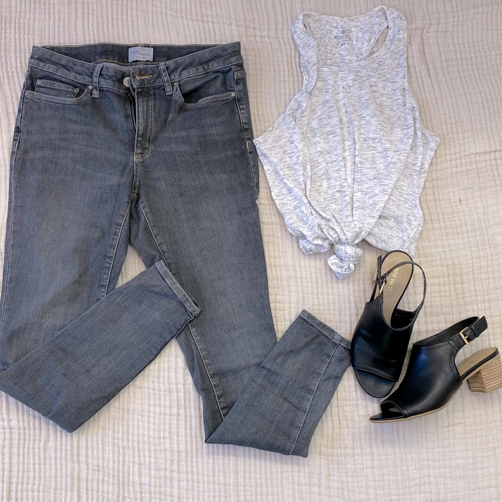Daily Ritual Gray Skinny Jeans